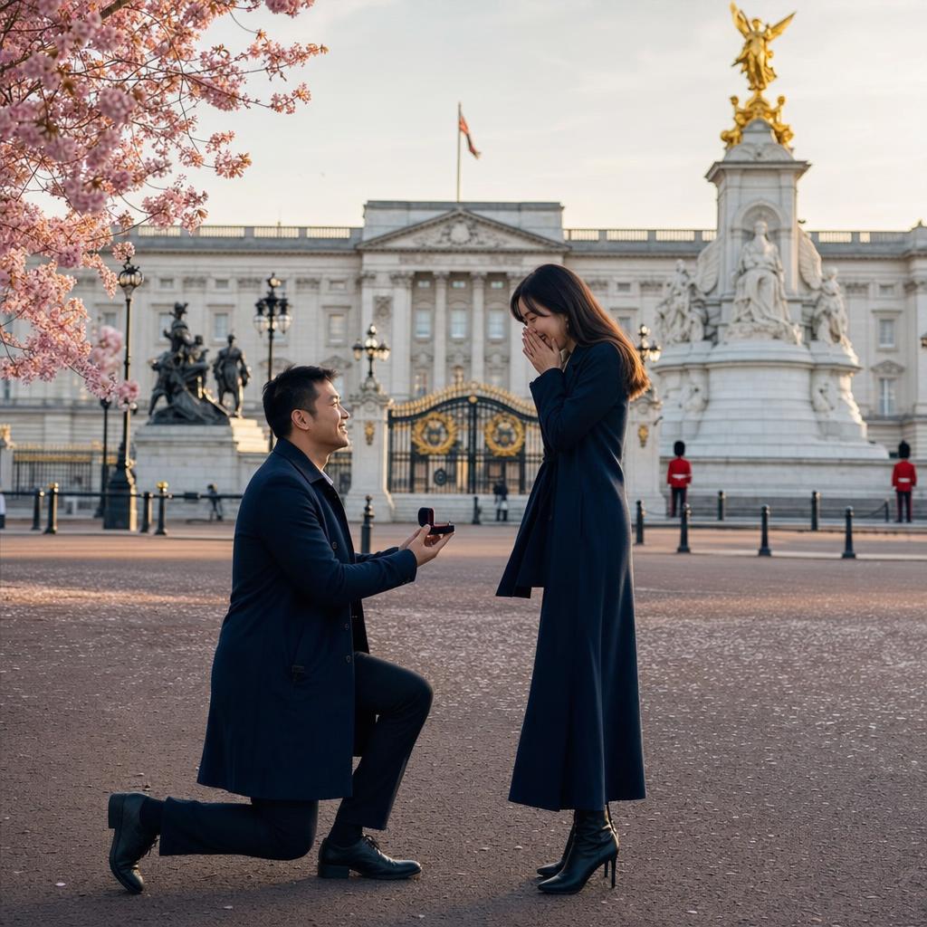 Buckingham palace - marriage proposal in London