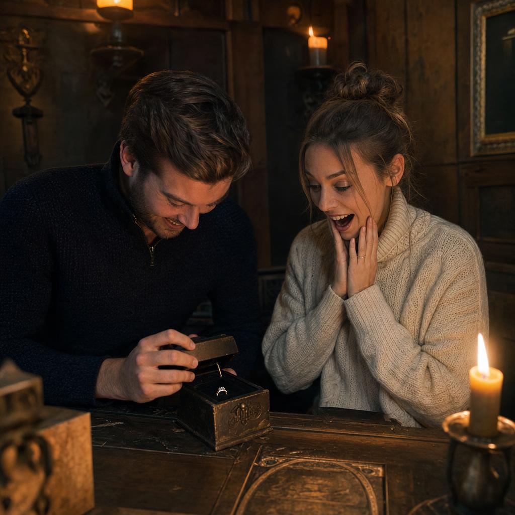 Escape room declaration - marriage proposal in London