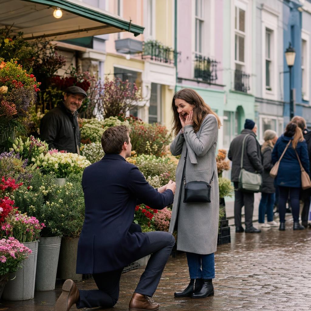 Notting Hill proposal - marriage proposal in London