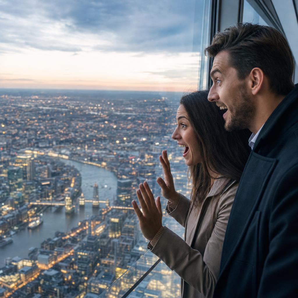 At The Shard - marriage proposal in London